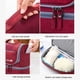 thumbnail image 5 of Neceser de viaje colgante, bolsa de almacenamiento de maquillaje cosmético impermeable portátil, organizador húmedo de gran capacidad para Almacenamiento y organización del hogar Vino rojo Advancent  HA066538-01, 5 of 6
