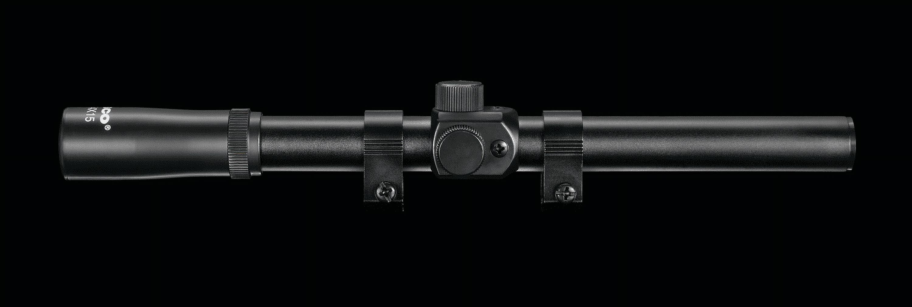 Tasco Rimfire 4x15mm Riflescope Crosshair Reticle, Black Matte 30/30, 3/4" Tube, RF4X15