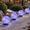 Multicolor-4 globes, variant on Warm White 4 Globes Solar Globe Outdoor Landscape Walkway Lights