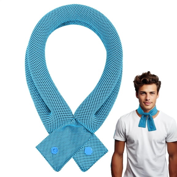 Helii Unisex Cooling Neck Gaiter Water Activated Ice Scarf Sports Headband Ice Bandana for Men Women Outdoor Running Hiking Camping Travel Gardening