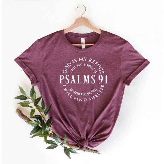 Psalm 91 Shirt, Christian Shirts, Faith Shirt, Religious Shirt, Jesus Shirt, Religious Shirt, Christian Shirt, Jesus Love Shirt All Size S-5Xl