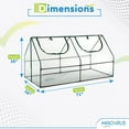 thumbnail image 2 of Machrus Ogrow Deluxe Walk-In Greenhouse with 3 Tiers & 6 Shelves, Clear Cover for Indoor and Outdoor Greenhouse Gardening, 2 of 8