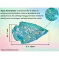 thumbnail image 4 of Aqua Aura Quartz Crystal Arrow Head Stone (1" to 1.5" Inch), 4 of 5