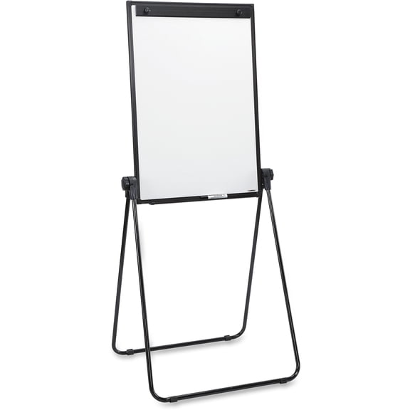 Lorell 2-sided Dry Erase Easel - 36" (3 Ft) Width X 24" (2 Ft) Height - Melamine Surface - Black Steel Frame - Rectangle - 1 Each