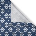 thumbnail image 3 of Indigo Kitchen Curtains, Greek House Tile Inspired Image Spring Daisy Like Floral Details, Two Panels Drapes with Rod Pocket Room Decor, 55" X 45", Navy Blue and White, by Ambesonne, 3 of 3