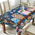 thumbnail image 4 of Coolnut Owls Sitting on Branch Rectangle Tablecloth Waterproof Table Clothative Stain Resistant & Wrinkle Resistant Washable Table Cover for Dining Table/Party/Camping 60x90 Inch Decor Gift, 4 of 7