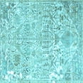 thumbnail image 1 of Ahgly Company Indoor Square Persian Light Blue Traditional Area Rugs, 8' Square, 1 of 4