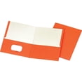 thumbnail image 2 of Staples - Pocket folder - 2 compartments - for Letter - orange (pack of 25), 2 of 2