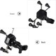 thumbnail image 3 of WORGEOUS 1pc Moto Soporte para manillar de bicicleta Soporte antirrobo para agarre manual Soporte para teléfono móvil de 6 garras (negro, estilo de manillar, sin cargo), 3 of 7