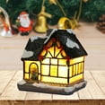 thumbnail image 6 of Christmas Ornament House Shape LED Light Gifts Xmas Luminous Miniature Decoration for Home, 6 of 8