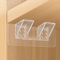 thumbnail image 3 of FUTUREORYY 12 Pcs Épingle d'Étagère Acrylique Transparente Hauteur Ajustable Usage Domestique, 3 of 8