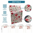 thumbnail image 6 of Valentines Table Runner 72 Inches, Pink Red Love Heart Green Botanical Spring Bed Runner Dresser Scarves Tabletop for Indoor Outdoor Parties/Ceremony/Banquet, 13" x 72", 6 of 8