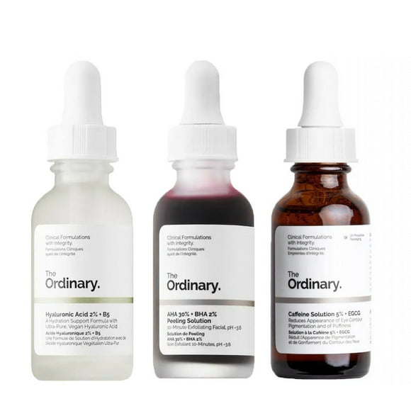 Facial Essence Set! Caffeine Solution 5%+EGCG! Hyaluronic Acid 2%+B5! Niacinamide 10%+Zinc 1%! Helps fight visible blemishes, improves skin texture and radiance