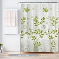 thumbnail image 5 of Shower Curtain Liner, PEVA Green Butterfly Shower Liner, Plastic Waterproof Shower Curtains, Bathroom Curtains Shower Curtain and Liner Set, 5 of 5