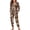Brown Cow Print Pattern, variant on Kuiaobaty Pajama outfits, Snowmen and Christmas Gifts Casual Pjs Sets Drawstring Polyester Fabric Sleepwear for Lounge Loungewear, Size 4XL