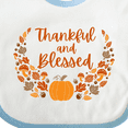 thumbnail image 4 of Inktastic Thankful and Blessed Pumpkin and Fall Leaves Boys or Girls Baby Bib, 4 of 4