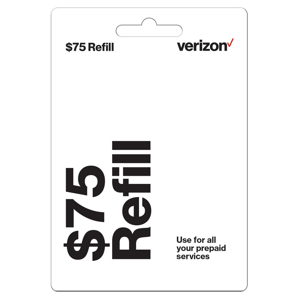 Verizon Wireless 75 Prepaid Refill Card ePin Top Up (Email Delivery