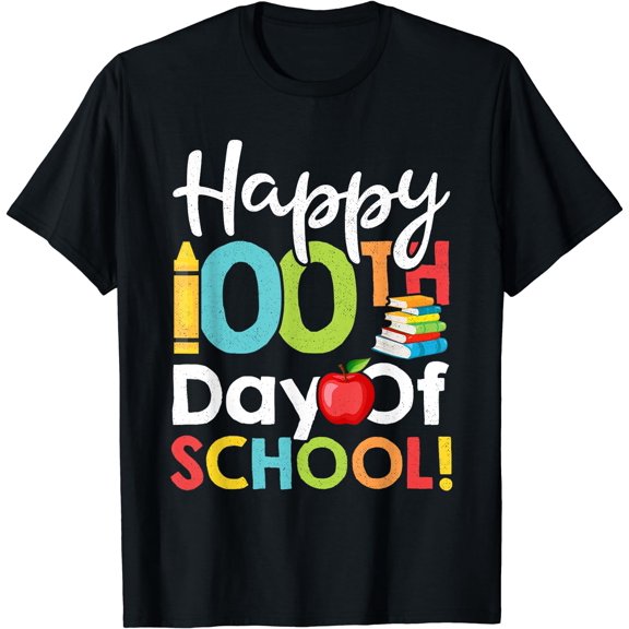 Happy 100th Day of School Shirt for Teacher or Child T-Shirt