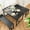 Retro Black, variant on 2025 New Dining Table Set for 4, Kitchen Table with Benches, Rectangular Dining Room Table Set with 2 Sturdy Benches, 3 Piece Kitchen Table Set for Small Space, Apartment, Studio