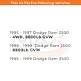 thumbnail image 2 of Max Advanced Brakes - Brake Kit for 1995 1996 1997 1998 1999 Dodge Ram 2500 8800Lb GVW, Ram 3500 Front Replacement Disc Brake Rotors and Ceramic Brake Pads, 2 of 9