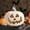 Style C, variant on Colaxi Halloween Pumpkin Light Indoor Decoration Adorable Vivid Details Pumpkin Lantern Resin Pumpkin Statue for Living Room Balcony D