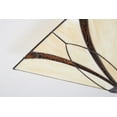thumbnail image 5 of Vintage Semi Flush Ceiling Light Antique Brass Art Colorful Glass Shade 3-Light, 5 of 9