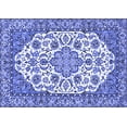 thumbnail image 1 of Ahgly Company Machine Washable Indoor Rectangle Medallion Blue Traditional Area Rugs, 2' x 5', 1 of 4