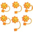thumbnail image 1 of Straw Dust Cap 6pcs Silicone Stoppers Travel Decor Cocktail Straws Straw Tips Cover For Reusable Straws Straw Tips Cover, 1 of 5