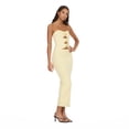 thumbnail image 5 of Forever 21 Women’s Bandage Style Maxi Dress with Seashell Hardware, Strapless Cutout Bodycon Long Dress for Parties, XS-XL, 5 of 6