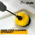 thumbnail image 2 of propuri Drill Brush,Power Scrubber Cleaning Brush, Extended Nylon Bristle Attachment,4Pack Yellow, 2 of 8
