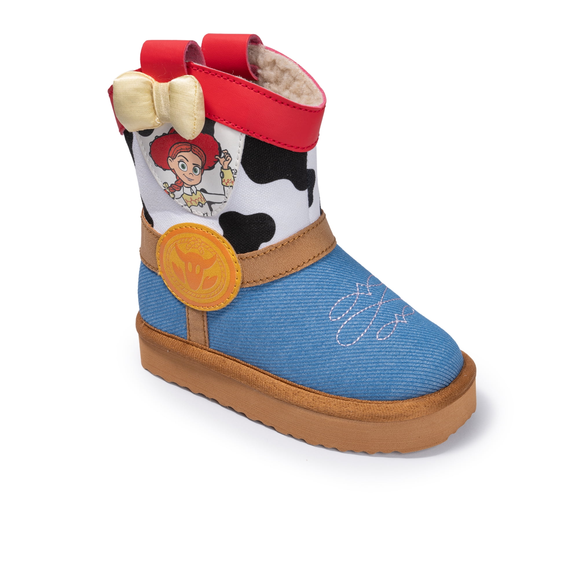 Jessie Toddler Girls Cowgirl Faux Shearling Boots