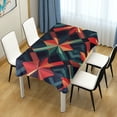 thumbnail image 4 of Yayeee Tablecloths 54" x 54" Rectangle Wrinkle Resistant Party Table Cover, Red Abstract, 4 of 8