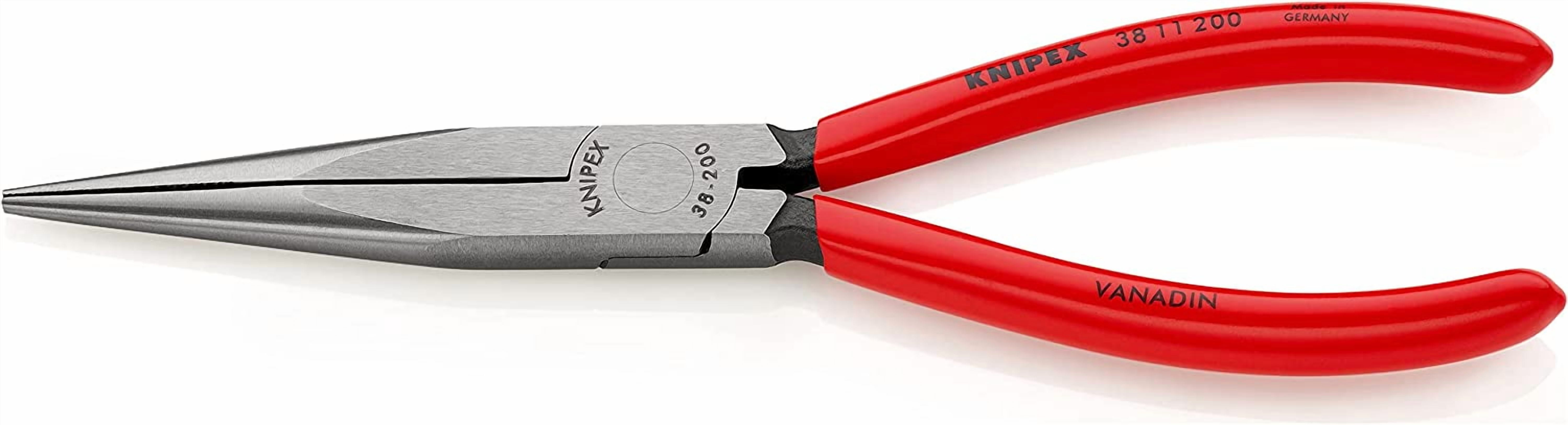 Knipex - Mechanic's Long Nose Pliers PVC Grip 200mm (8in)
