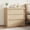 3 drawers Natural wood color, variant on GOCAPTAIN 3 Drawer Dresser for Bedroom, Wide Wood Chest of Drawers with Large Storage, Nightstand Storage Dresser for Hallway, Living Room, Closet, Natural Wood Color