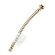 Westbrass T1638B 0.38 x 16 in. Stainless Steel Toilet Supply Line with Brass Ballcock Nut - 163-30116B