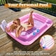 thumbnail image 3 of Bronceador inflable para piscina, salón, flotador, en forma de L, rosa, 3 of 7