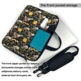 thumbnail image 2 of Lsque Owls And Plants Pattern Laptop Bag – Portable & Slim Single-Shoulder Computer Case with Adjustable Strap, Protective, Lightweight for 13”/14”/15.6” Laptops, 2 of 8