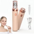 thumbnail image 2 of Women Face Epilator,2-in-1 Dual Head Gentle Face Razor with Built-in LED Light Precision Perfect for Lips,Upgrades Rechargeable Electric Hair Removal Device,Chin,Neck,Leg,Arms and Cheeks, 2 of 5