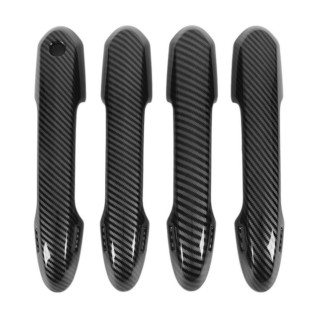 Bordure de Poignée de Porte Extérieure, 4 Pcs Voiture Extérieur Poignée de Porte Panneau Poignée de Porte Extérieure Valeur Imbattable