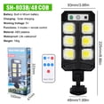 thumbnail image 3 of Luces Calle Solares Impermeable Al Aire Libre Con Sensor Control Remoto (E), 3 of 3