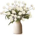 thumbnail image 1 of 12 Pcs Flores Artificiales de Seda para jarrones, crisantemos Falsos de Tallo Largo, arreglos Florales con Pompones de crisantemo, Mini Flores Artificiales Kiku a Granel (Amarillo), 1 of 4