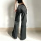 thumbnail image 4 of Pantalones Y2K Pantalones Largos Vintage Mujer Pantalones Holgados Negros con Bolsillos Grandes (Negro S) Kuymtek Negro T S para Mujer, 4 of 6