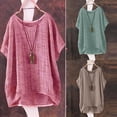 thumbnail image 2 of Womens Summer Tops Gsakboxl Women's Summer New Loose Batwing Short Sleeve Pullover Blouse Thin Breathable Casual T Shirt Style Top Comfortable Relaxed Fit Daily Shirt for Outdoor & Leisure Activities, 2 of 10