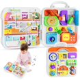 thumbnail image 1 of Innosky Juguete Montessori para niños pequeños Tablero ocupado para niños de 1 a 2 años Regalo para niñas Juguete para bebés de 12 a 18 meses Juguetes educativos de aprendizaje musical para 1 año 1er, 1 of 7
