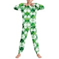 thumbnail image 4 of Camisas de Manga Larga para Niños para Niños Conjunto Impreso con Pantalones para las Vacaciones Del Día de San Patricio Y Ropa Casual para Niñas Camisas de Manga Larga, 4 of 9