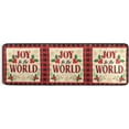 thumbnail image 5 of SKYSONIC 2X6 Feet Joy to The World Runner Rug with Rubber Backing, Merry Christmas Non Slip Entryway Rug Runner Washable Soft Area Rug Carpet for Hallway Bedroom Kitchen Decor, 5 of 6