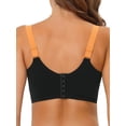 thumbnail image 3 of Sostenes de cobertura total para mujer Inspire Chic con tirantes anchos, largo, espalda alta, acolchado, encaje y push up B 38 Negro, 3 of 5