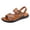 Khaki, variant on Men Sandals Summer Beach Slipper Slides Shoes Outdoor Hiking Thong Flip Flops Sandals Born Sandals Men(Brown,9.5)
