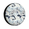thumbnail image 1 of Fotbe Sea Animal Funda de Llanta de Repuesto con Estampado, Engrosada, Ajuste Universal para Jeep, Remolque, RV, SUV, Camión-15 inch, 1 of 6