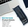 thumbnail image 3 of B41N1526 Laptop Battery for Asus ROG Strix GL502 GL502V GL502VT S5 S5VT6700, 3 of 6